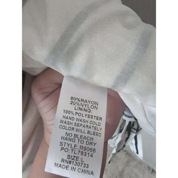 Umgee cottagecore bow print puff sleeve buttonfront dress lg - Picture 10 of 10